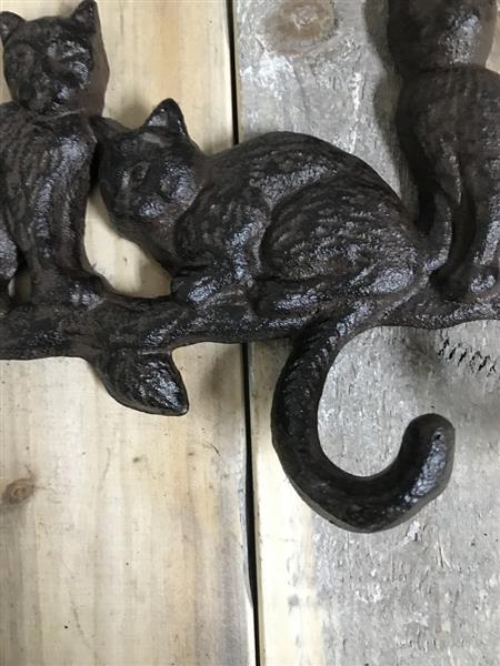 Grote foto katten kapstok haken voor jassen vestiaire garderobe kapstokhaken huis en inrichting woningdecoratie