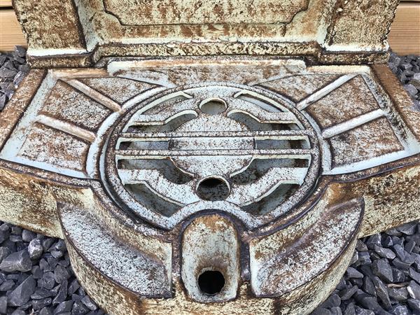 Grote foto tuin fontein gemaakt van gietijzer groen bruin tuin en terras overige tuin en terras