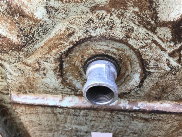 Grote foto tuin fontein gemaakt van gietijzer groen bruin tuin en terras overige tuin en terras