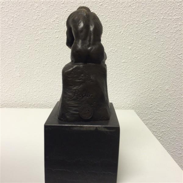 Grote foto sculptuur brons de denker huis en inrichting woningdecoratie