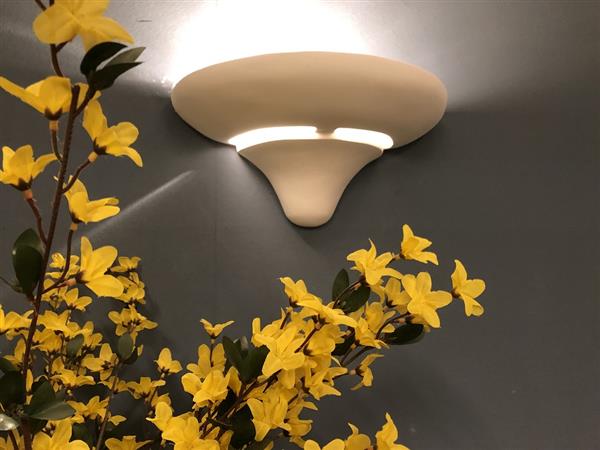 Grote foto wandlamp terracotta steen wit huis en inrichting overige