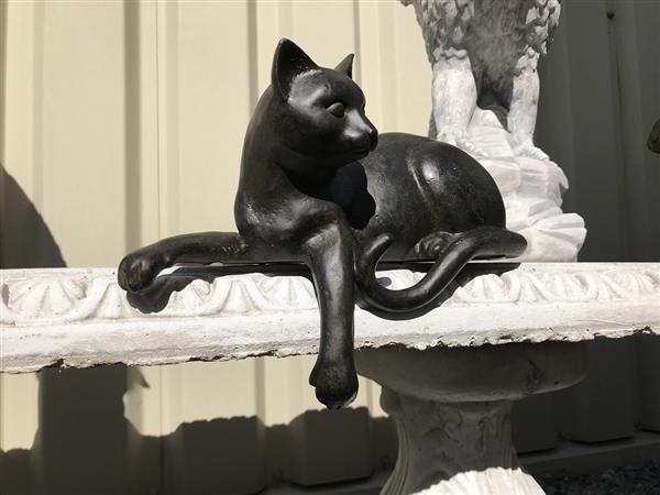 Grote foto 1 sculptuur liggende kat uit polystein mooi huis en inrichting woningdecoratie