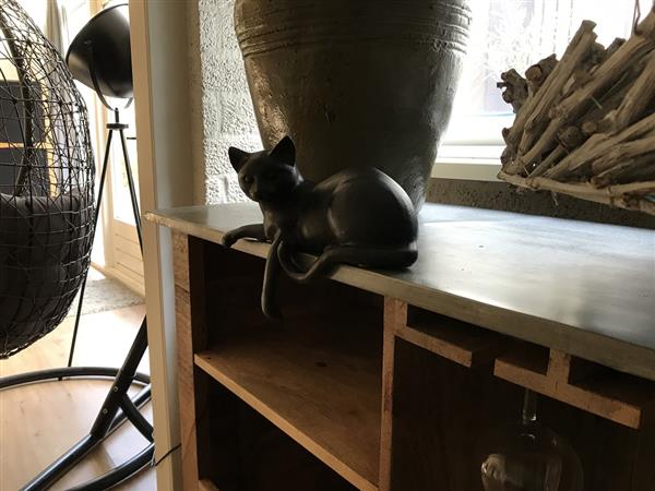 Grote foto 1 sculptuur liggende kat uit polystein mooi huis en inrichting woningdecoratie