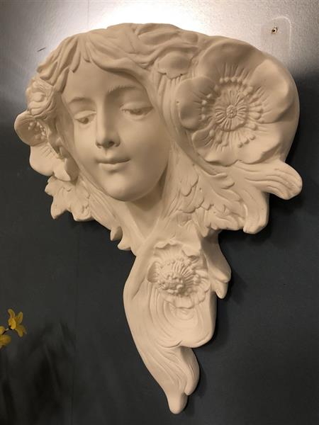 Grote foto mooie strakke wandlamp in wit terracotta steen zeer fraai klassiek. huis en inrichting overige