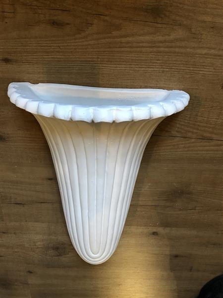 Grote foto mooie strakke wandlamp in wit terracotta steen zeer fraai klassiek louis xiv. huis en inrichting overige