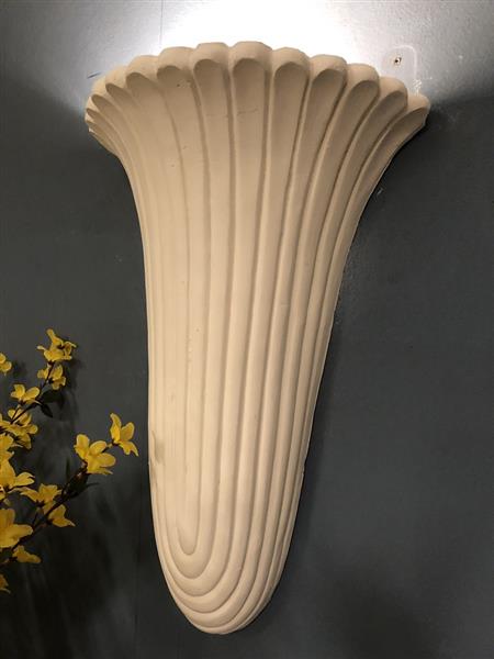 Grote foto mooie strakke wandlamp in wit terracotta steen zeer fraai klassiek louis xiv. huis en inrichting overige