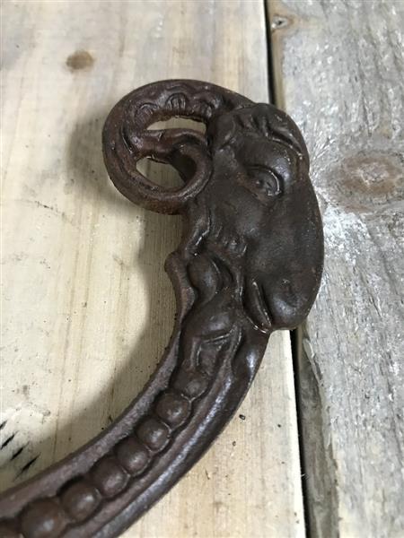 Grote foto kapstok met ram hoofd stevige haak voor aan de wand huis en inrichting woningdecoratie