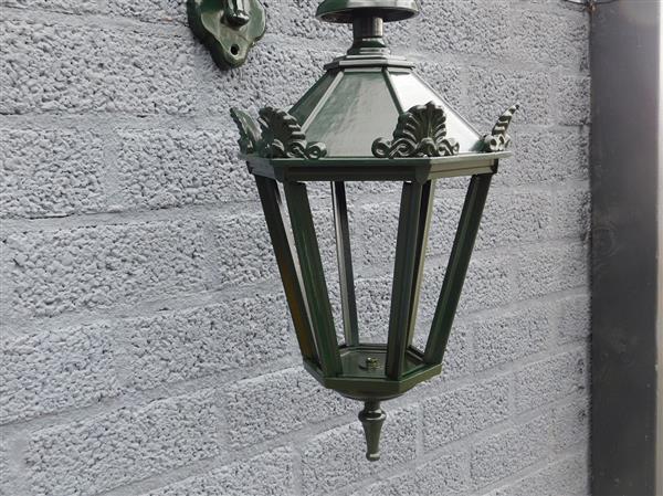 Grote foto exterieur licht gouda keramische fitting en glas gegoten aluminium tl40 groen zwart huis en inrichting overige