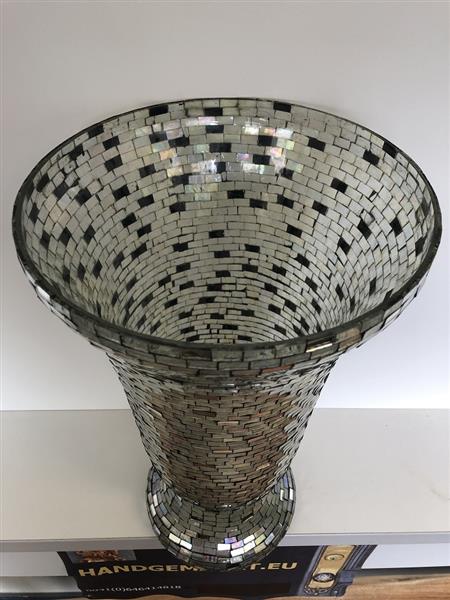 Grote foto vaas windlicht chimney moz chrystal met spiegelend disco effect. huis en inrichting woningdecoratie