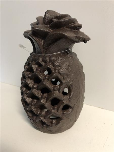 Grote foto gietijzeren lantaarn in de vorm van een ananas sfeervolle verlichting. huis en inrichting overige