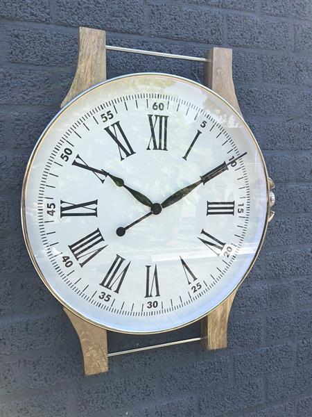 Grote foto prachtig fors wand horloge portugieser zeer stijlvol huis en inrichting overige