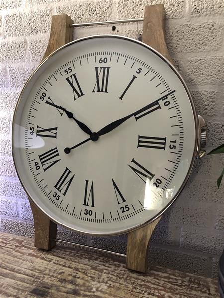 Grote foto prachtig fors wand horloge portugieser zeer stijlvol huis en inrichting overige