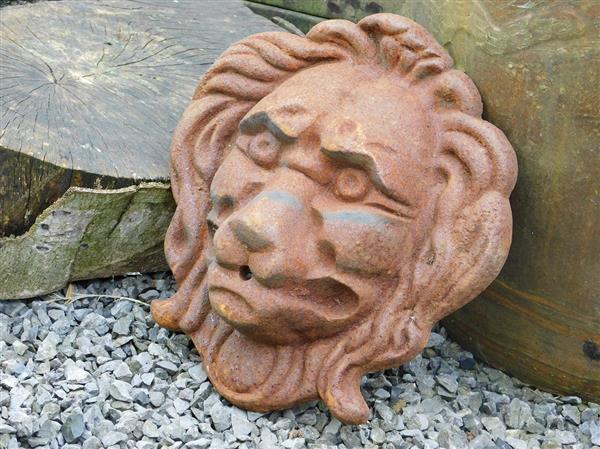 Grote foto waterspuwer gietijzer leeuw xl tuin en terras overige tuin en terras