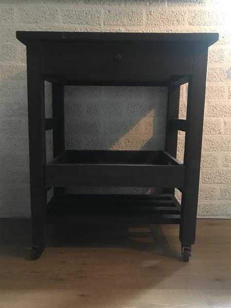 Grote foto een koloniaal hardhouten serveertafel rolbare tafel maar 1 beschikbaar huis en inrichting eettafels