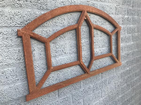 Grote foto gietijzeren stalraam spider groot 89 5 cm x 54 cm tuin en terras tuindecoratie
