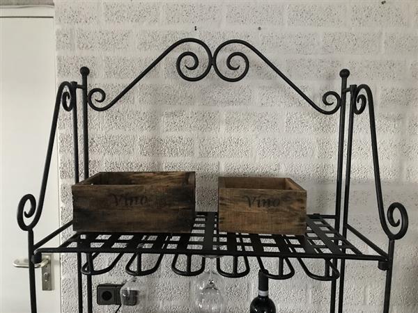 Grote foto luxe wijnrek 190 cm matzwart metaal huis en inrichting woningdecoratie