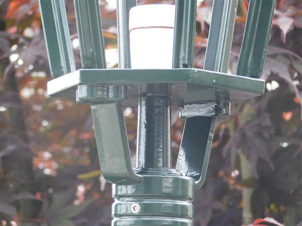 Grote foto buitenlamp wandlamp aluminium groen kasteelarm middel kap huis en inrichting overige