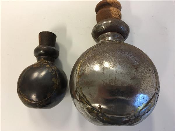Grote foto set van 2 originele kruikjes uit indonesi huis en inrichting woningdecoratie