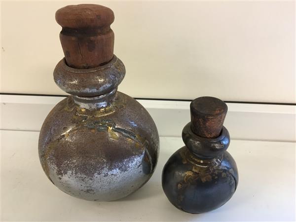 Grote foto set van 2 originele kruikjes uit indonesi huis en inrichting woningdecoratie