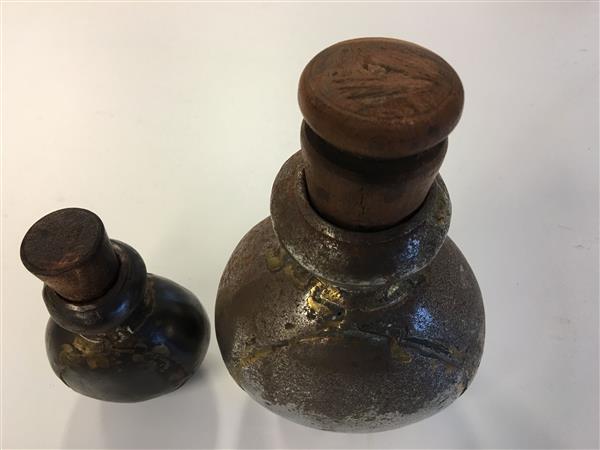 Grote foto set van 2 originele kruikjes uit indonesi huis en inrichting woningdecoratie