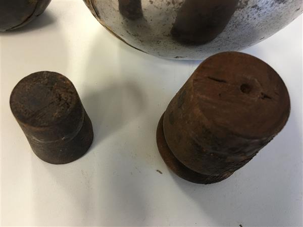 Grote foto set van 2 originele kruikjes uit indonesi huis en inrichting woningdecoratie