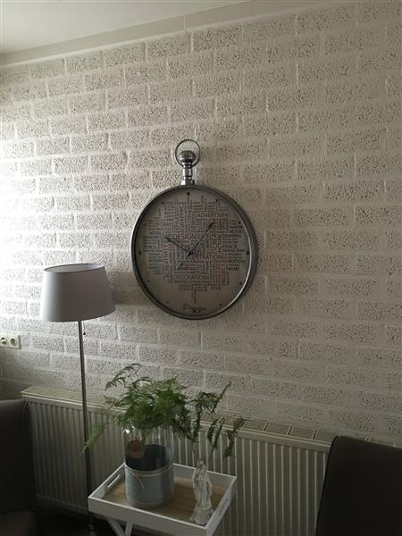 Grote foto grote forse design trendy metalen wandklok. huis en inrichting overige