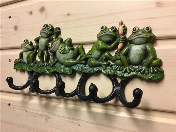 Grote foto kapstok met kikkers huis en inrichting woningdecoratie