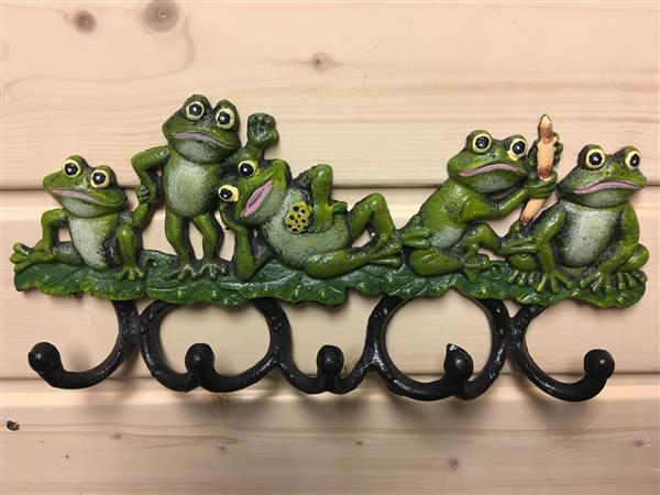 Grote foto kapstok met kikkers huis en inrichting woningdecoratie