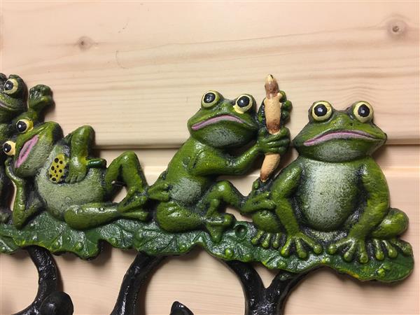 Grote foto kapstok met kikkers huis en inrichting woningdecoratie