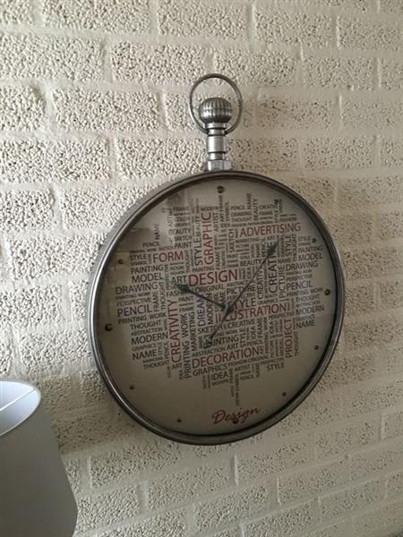 Grote foto design klok als zakhorloge model huis en inrichting overige