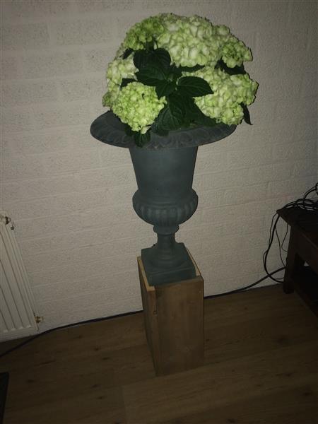 Grote foto steigerhouten robuuste zuil 0.5 meter hoog. tuin en terras overige tuin en terras