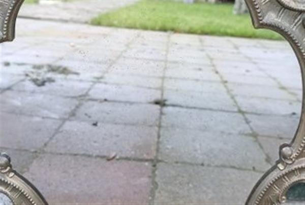 Grote foto groot stalraam rond 70 cm gietijzer tuin en terras tuindecoratie