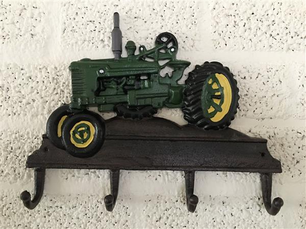 Grote foto boerendesign kapstok met landbouwtrekker john deere huis en inrichting woningdecoratie