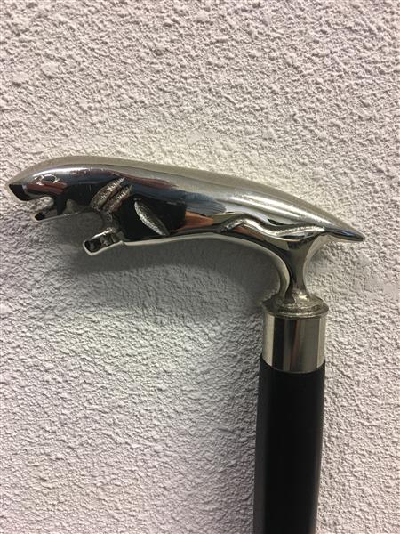 Grote foto 1 wandelstok met metaal nikkelen jaguar kleding dames sieraden