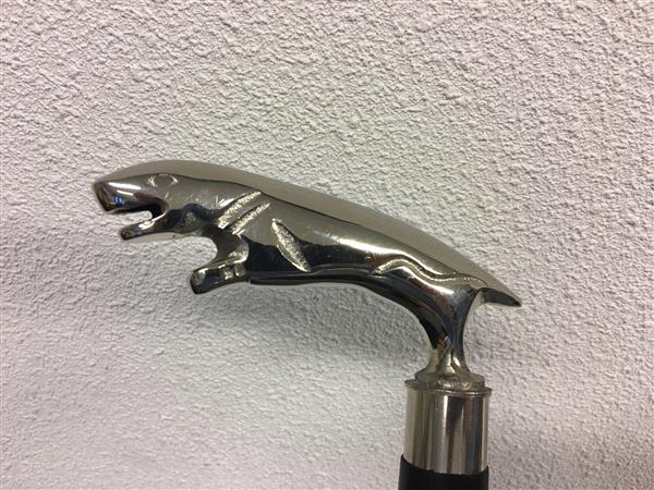 Grote foto 1 wandelstok met metaal nikkelen jaguar kleding dames sieraden