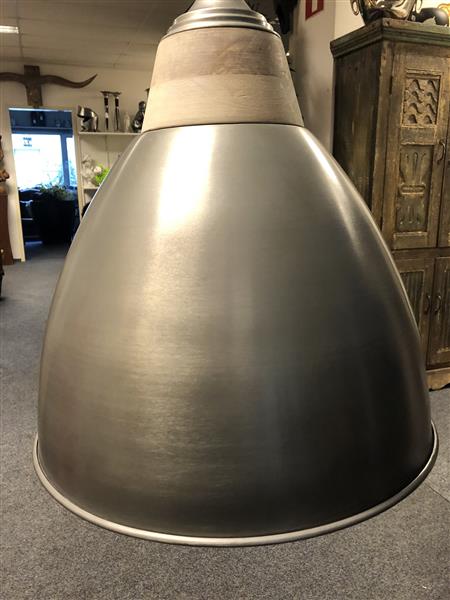Grote foto prachtige by boo hanglamp metaal hout afzetting. huis en inrichting overige