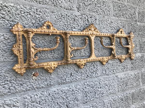 Grote foto rustieke garderobe ponderosa kapstok of handdoekrek ijzer bruin huis en inrichting woningdecoratie