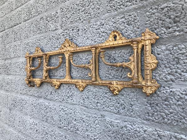 Grote foto rustieke garderobe ponderosa kapstok of handdoekrek ijzer bruin huis en inrichting woningdecoratie