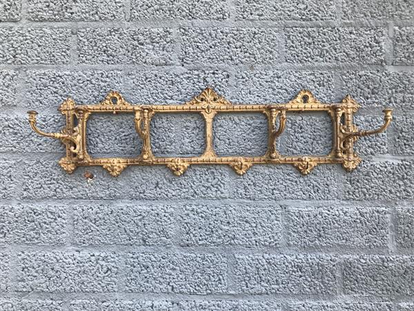 Grote foto rustieke garderobe ponderosa kapstok of handdoekrek ijzer bruin huis en inrichting woningdecoratie