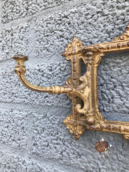 Grote foto rustieke garderobe ponderosa kapstok of handdoekrek ijzer bruin huis en inrichting woningdecoratie