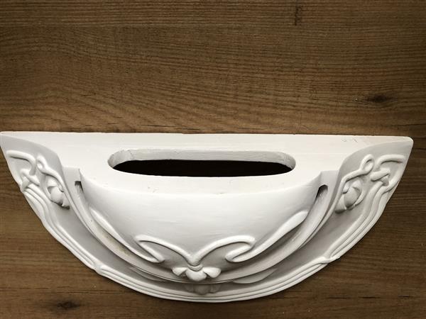 Grote foto mooie strakke wandlamp in terracotta steen zeer fraai art nouveau jugendstyle. huis en inrichting overige