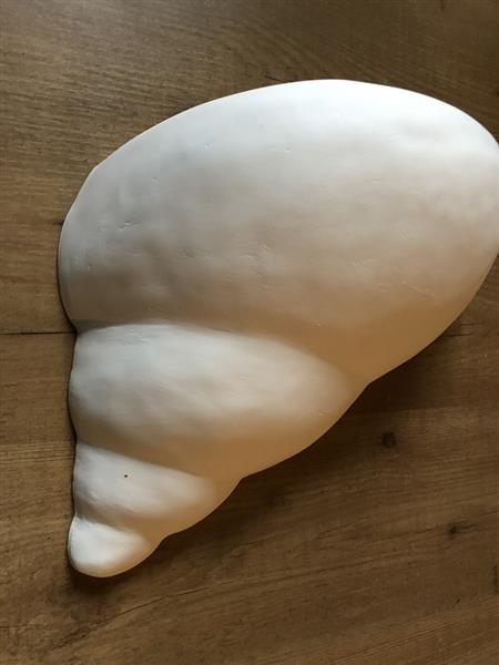 Grote foto mooie strakke wandlamp in wit terracotta steen zeer fraai klassiek louis xiv. huis en inrichting overige