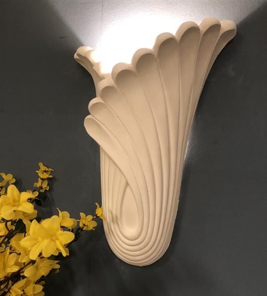 Grote foto mooie strakke wandlamp in wit terracotta steen zeer fraai klassiek louis xiv. huis en inrichting overige