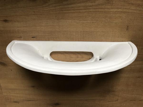 Grote foto mooie strakke wandlamp in wit terracotta steen zeer fraai modern. huis en inrichting overige