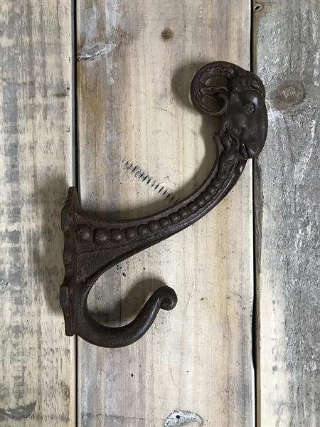 Grote foto kapstok met ram hoofd stevige haak voor aan de wand huis en inrichting woningdecoratie