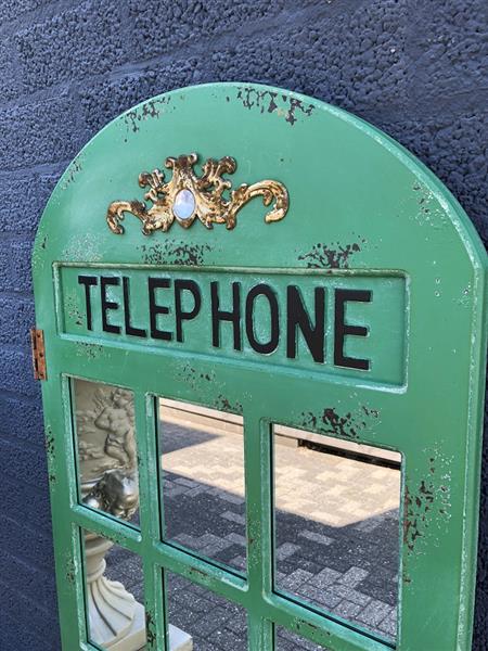 Grote foto grote forse telephone deur spiegel heel fraai in vorm en robuust in uitvoering. huis en inrichting overige
