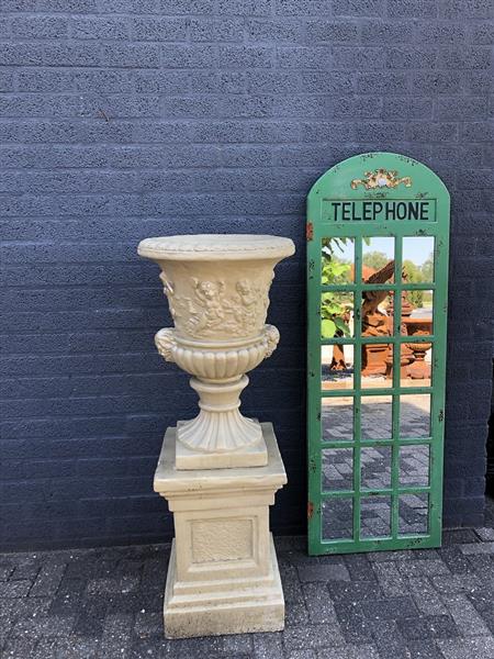 Grote foto grote forse telephone deur spiegel heel fraai in vorm en robuust in uitvoering. huis en inrichting overige