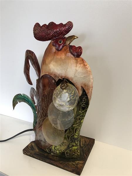 Grote foto lamp met haan decoratief metaal mooie lamp sierlijk. huis en inrichting overige
