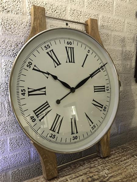 Grote foto prachtig fors wand horloge portugieser zeer stijlvol huis en inrichting overige