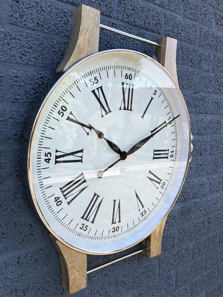 Grote foto prachtig fors wand horloge portugieser zeer stijlvol huis en inrichting overige